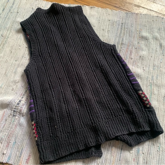 Vintage Compagnie Internationale Express 90s Geometric Cardigan Sweater vest - Picture 8 of 8